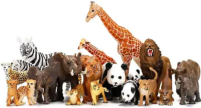 $36.21 • Buy Safari Animals Figures Toys 20 Piece, Realistic Plastic Animals Figurines, Afric