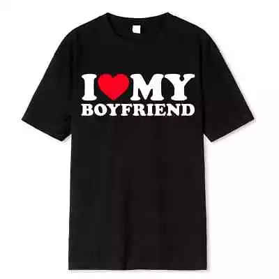 I Love My Boyfriend Clothes I Love My Girlfriend T Shirt Men So Please Stay Away • $16.95