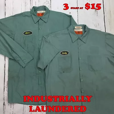 Red Kap Shirts Light Green Short Long Sleeve Men's Work Uniform PACKS START $15  • $7.98