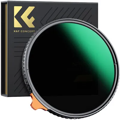 K&F Concept ND2-ND400 Variable ND Lens Filter With Putter (1-9 Stops) 49-105mm • $106.99