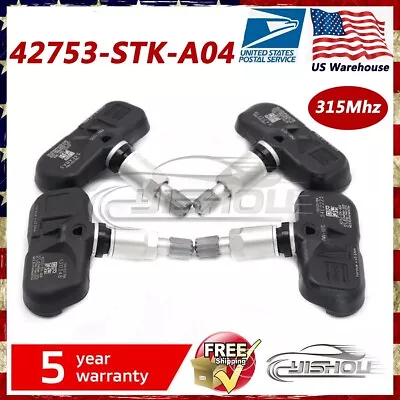 Set Of 4 TIRE PRESSURE SENSOR TPMS For Honda Pilot Acura MDX RDX 42753-STK-A04 • $39.48