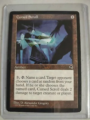 Cursed Scroll MTG Tempest #271 NM Rare Artifact Unplayed • $29.99