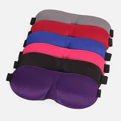 $6.62 • Buy 2 Pack Travel 3D Eye Mask Sleep Soft Padded Shade Cover Rest Relax Blindfold