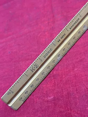 K & E Doric 56 3850 Made In Germany Boxwood Engineer Scale 3 Side Ruler VTG • $21.24