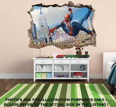 £3.50 • Buy Spiderman Superhero Wall Art Stickers Mural Decal Kids Bedroom Decor
