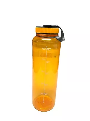 Coleman Wide-Mouth Plastic Water Bottle 48oz Orange Transparent • $12.99