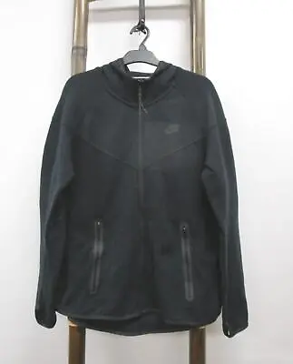 Nike Black Full Zip-Up Long Sleeve Hooded Jacket Ladies XL RRP$200 • $19.99