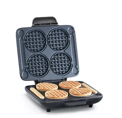 Mini Waffle Maker:4 Inch Dual Non-stick Surfaces With Quick Release & Easy Clean • $31.49