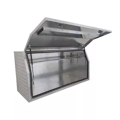 Aluminium Checkerplate Tool Box Ute Trailer Storage -full Side Open 1.45m /1.7m! • $495