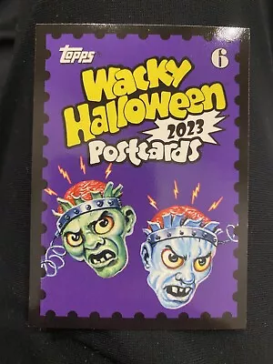2023 Wacky Postcards Halloween Edition Stamp Sticker #6 • $7.77
