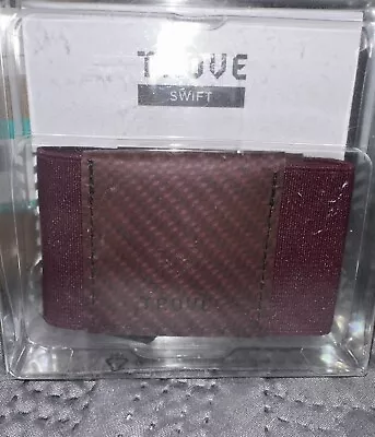 Trove Swift Vegan Friendly Slim Minimalist Wallet And Card-case Red Carbon Fibre • $21