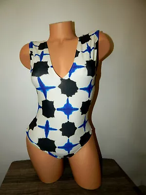 One Piece Swimsuit M Lenny One Piece Ink Splat Multi Color Anthropologie Nwts • $52.79