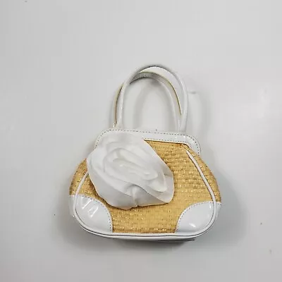 Gymboree Girl Purse Woven White Flower 2014 • $7.19