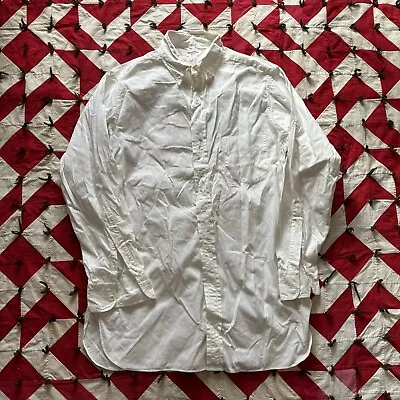 Vintage Marshall Field And Co. Chicago White Button Front Shirt Mens M/L 30s  • $20.50