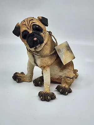 A Breed Apart 6  Pug Dog Resin Sculpture 2002 Country Artists NEW • £24.08