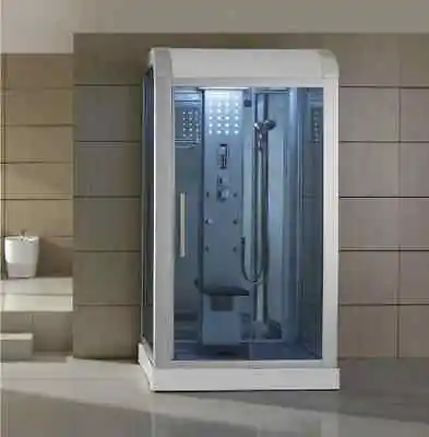 Enclosure Steam Shower Kit Home SPA Cabin Room FM Radio Acupuncture Body Jets • $2698