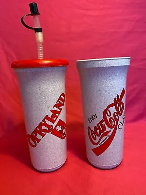 $29.95 • Buy Set Of 2 Opryland USA Souvenir Drink Cup  Amusement Park Nashville Coca Cola