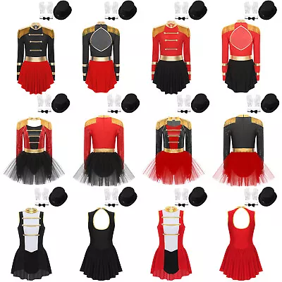 Womens Circus Sets Tutu Dress Vintage Ringmaster Tamer Cosplay Showman Costume • $21.41