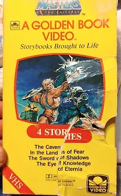 Masters Of The Universe Golden Book VHS Cassette 4 Stories As Is Good Sleeve Dam • $1.25