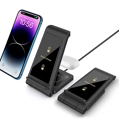 2in1 Wireless Charger Charging Dock For Samsung Galaxy S24 S23 Note20 Buds2 Pro • $16.98