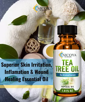 Pure Melaleuca Tea Tree Oil - All Natural Essential Oil Therapeutic Grade  • $11