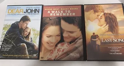 Nicholas Sparks Dear John A Walk To Remember The Last Song DVD • $10.99
