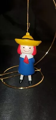  1999 Madeline Christmas Holiday Ornament Hiding A Wrapped Gift Behind Her • $17.99