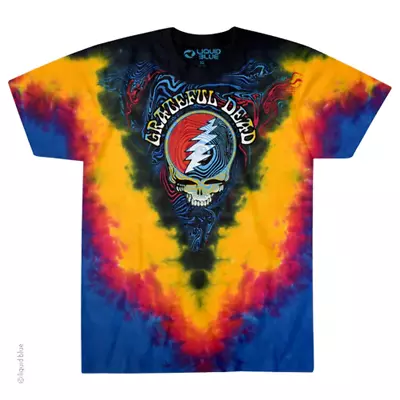 Grateful Dead Steal Your Face Ripple Tie Dye T-Shirt • $30.99