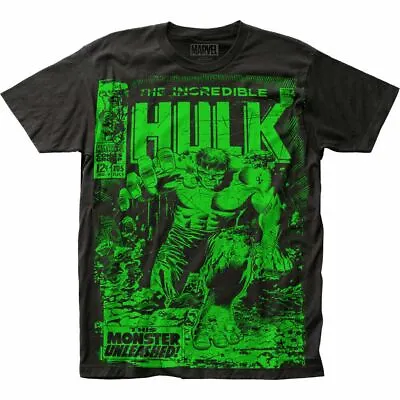 Hulk Monster Unleashed T Shirt Mens Licensed Marvel Avengers Movie Tee Black • $16.79