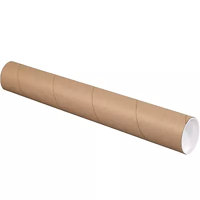 BP4024KHD Heavy-Duty Mailing Tubes With Caps 4  X 24  Kraft (Pack Of 12) • $74.99