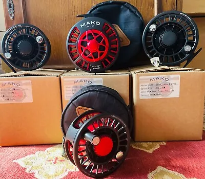 Mako Reel Co Salmon & Saltwater Premier Fly Fishing Reels All Sizes & Colours • $2233.97