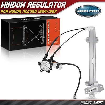 Power Window Regulator With Motor For Honda Accord 1994-1997 Front Left 741-713 • $42.56