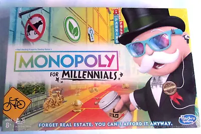Hasbro Monopoly For Millennials Edition Board Game NEW/Sealed • $14.99