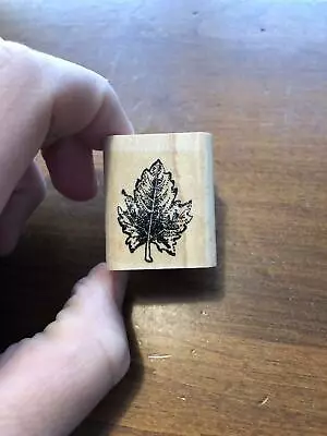 Rubber Stamp 1998 STAMPIN UP MAPLE TREE LEAF Fall Foliage Oak  • $2.99