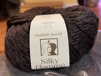 Elsebeth Lavold Silky Flame Dark Brown 10 Ballsunopened BagAran Weight • $85