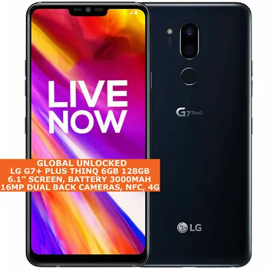 LG G7+ PLUS THINQ G710VMP/G710TM 6gb 128gb Octa Core 16mp 6.1  Android NFC • £222.67