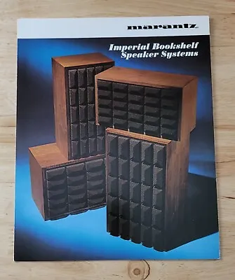 Vintage 1970s MARANTZ IMPERIAL BOOKSHELF SPEAKER SYSTEMS TRI-FOLD BROCHURE • $19.99