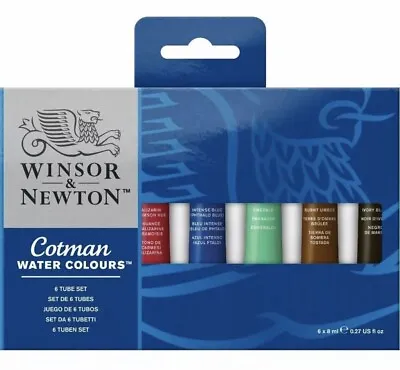 Winsor & Newton Cotman Watercolour Paint Set Of 6 8ml • £9.99