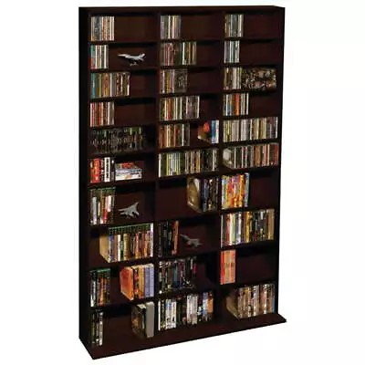 Media Storage Cabinet Movie Video Game Organizer DVD CD Tower Stand Shelf Rack • $165.42