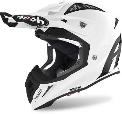 Airoh Helmet  Aviator Ace Color White Gloss MX Motocross Enduro Quad ATV • $273.47