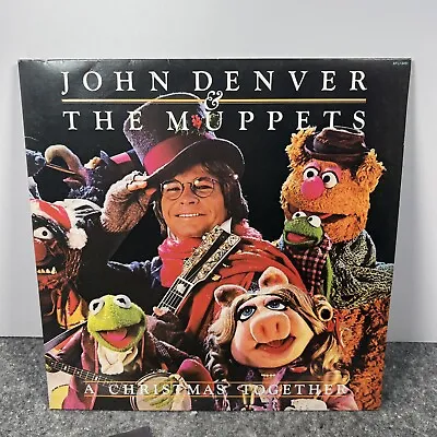 John Denver And The Muppets – A Christmas Together+Poster 1979 LP AFL1-3451-VG+ • $19