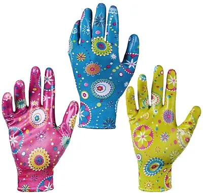 2 Pairs Ladies Gardening Gloves - Work Gloves For Women. Best Ladies Garden Gift • £3.49