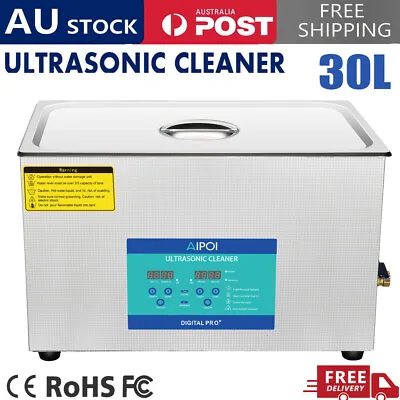 New 30L Ultrasonic Cleaner Stainless Steel Industry Heated Heater W/Timer Degas • $569.95