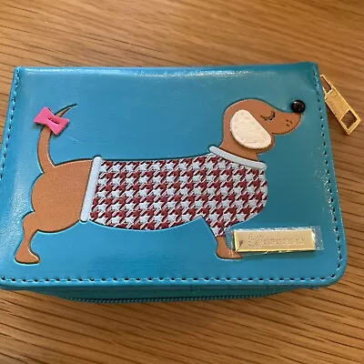 KUKUBIRD  Dachshund Teal Purse RRP £11.99 • £5