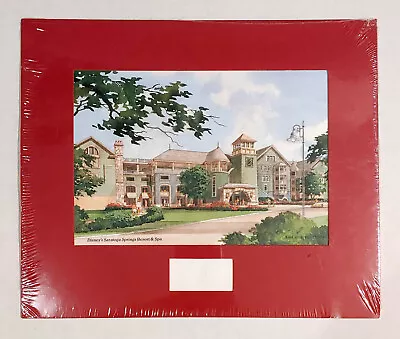 Vintage Disney’s Saratoga Springs Resort & Spa Artist Rendering Mated Print • $14.99