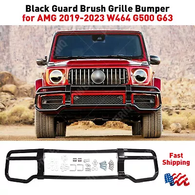 For 2019 2020 2021 2022 G63 Black Guard Brush Grille AMG Bumper W464 G500 • $628