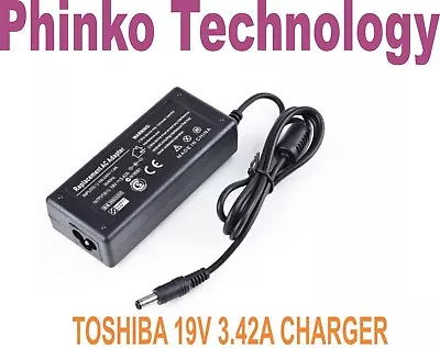 Laptop AC Adapter Charger For Toshiba Satellite L770 L775 L840 L845 L850 65W • $26.60