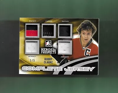 Only 1 On! Bobby Clarke-philadelphia Flyers 15-16 Itg Heroes Complete Jersey /5 • $125