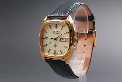 [Exc+5] SEIKO Grand Quartz Vintage Gold Plated Wristwatch 4843-5100 From JAPAN • $199.99