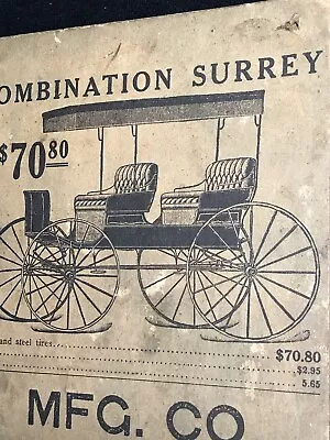 OLDE Advertisement HORSE DRAWN CARRIAGE Surrey • $50